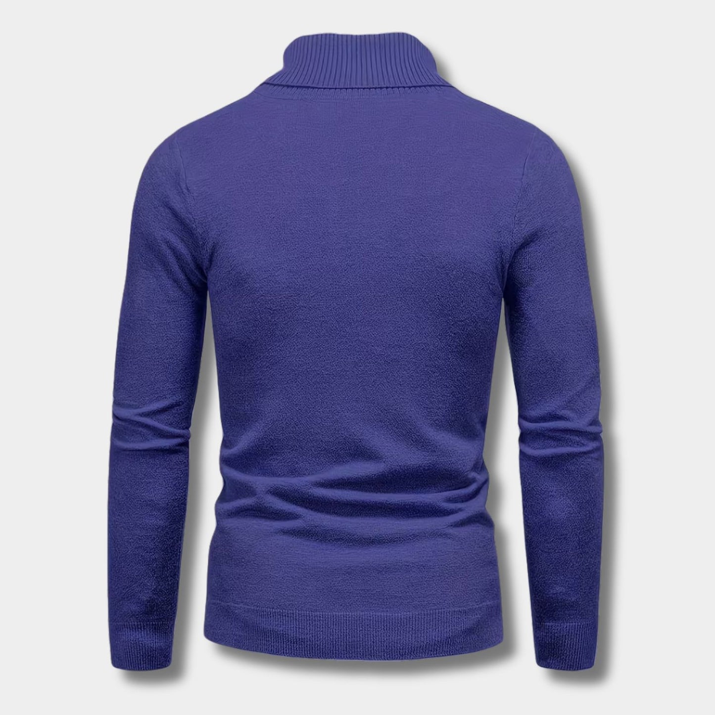 Solid High Neck Turtleneck | Revangiol