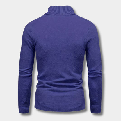 Solid High Neck Turtleneck | Revangiol