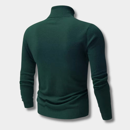 Embroidered Chest Detail Turtleneck | Revangiol