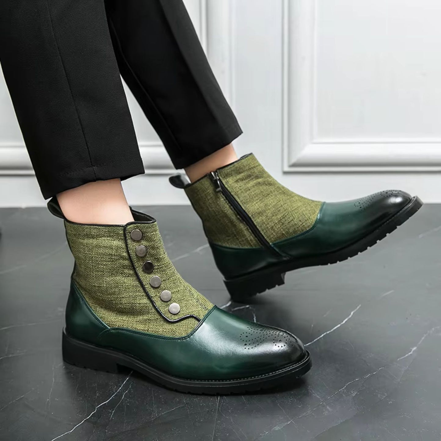 Elegant Leather Dress Boots | Revangiol