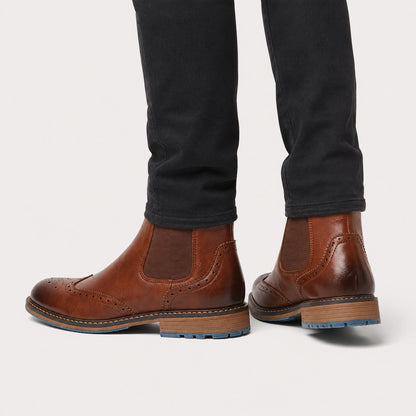Wingtip Chelsea Dress Boots | Revangiol