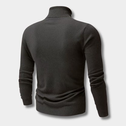 Embroidered Chest Detail Turtleneck | Revangiol