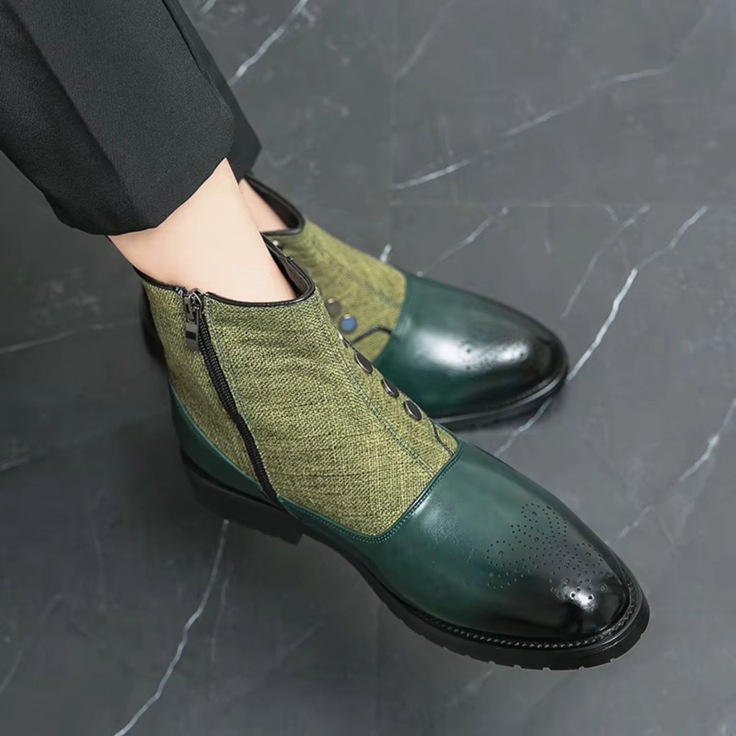 Elegant Leather Dress Boots | Revangiol