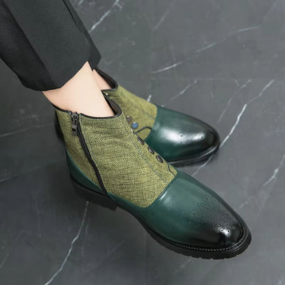 Elegant Leather Dress Boots | Revangiol