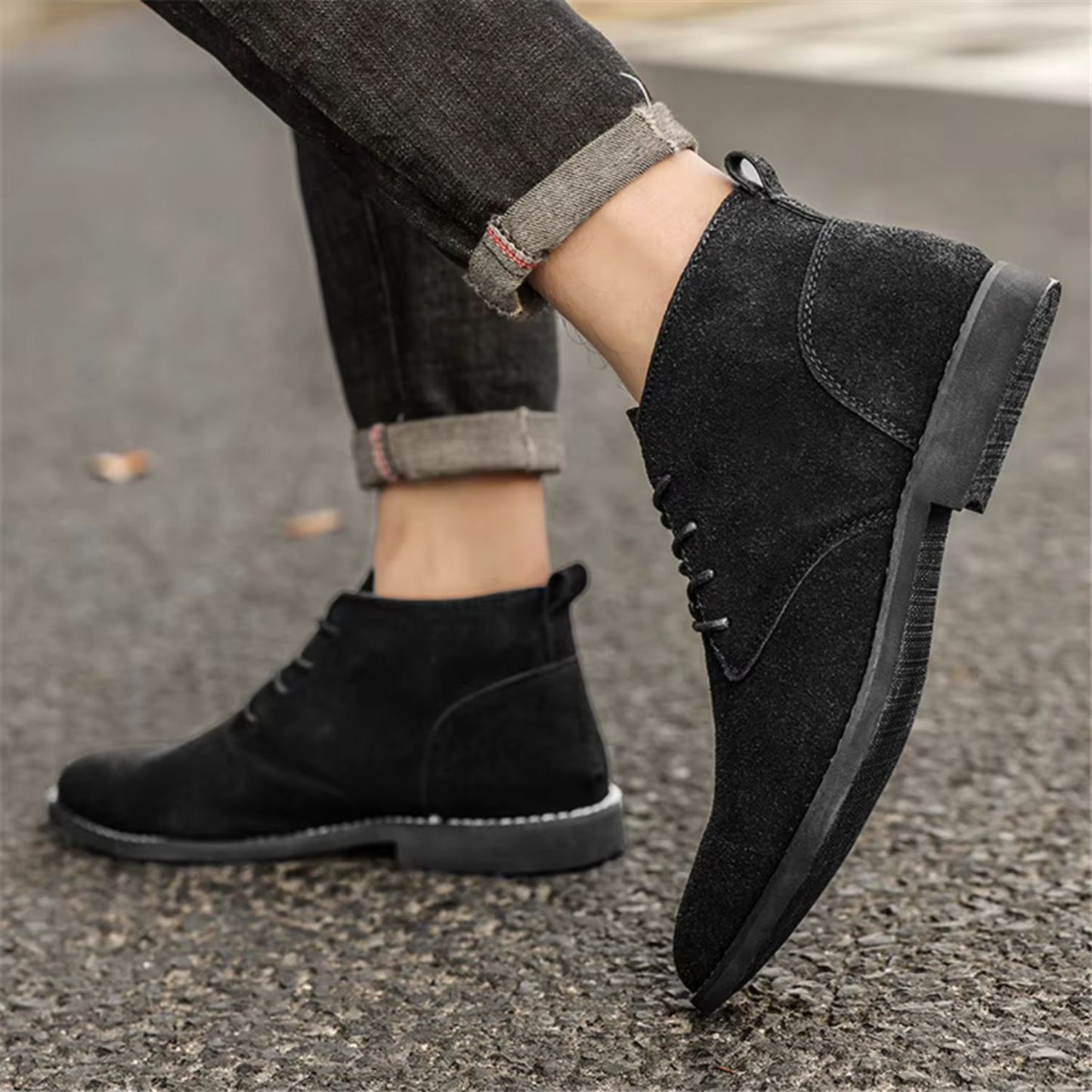 Refined Suede Dress Boots | Revangiol