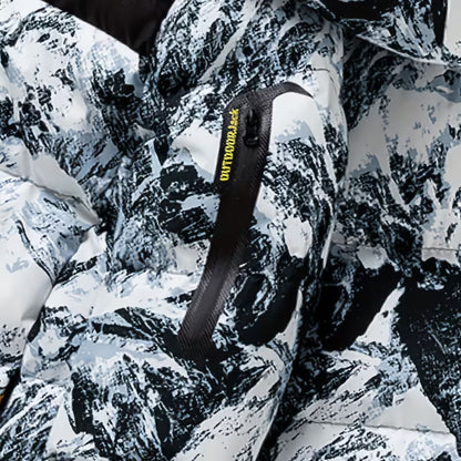 Camo Hooded Puffer Jacket | Revangiol