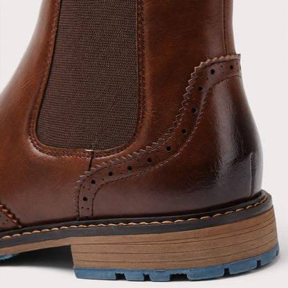 Wingtip Chelsea Dress Boots | Revangiol
