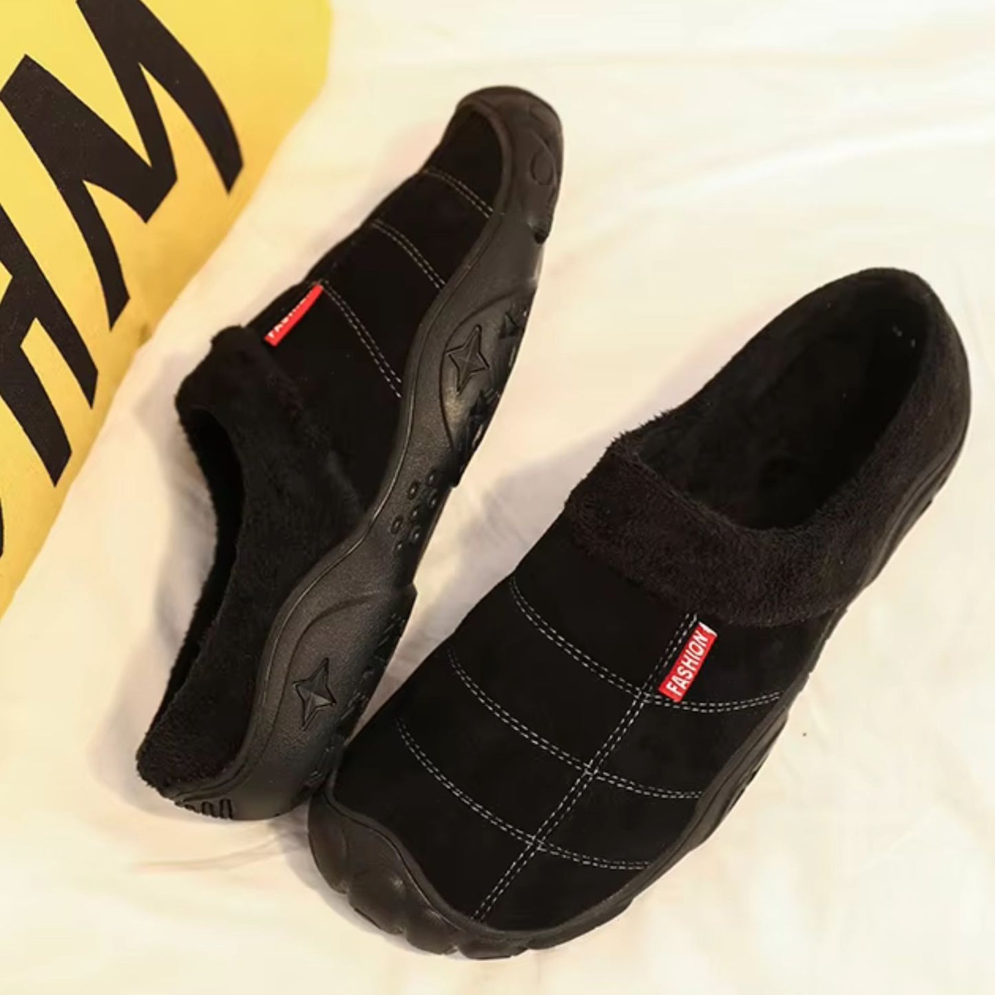 Quilted Plush Slip-On Slippers | Revangiol