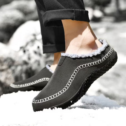 Sherpa Trim Slip-On Slippers | Revangiol