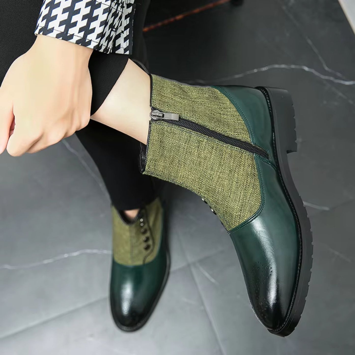 Elegant Leather Dress Boots | Revangiol