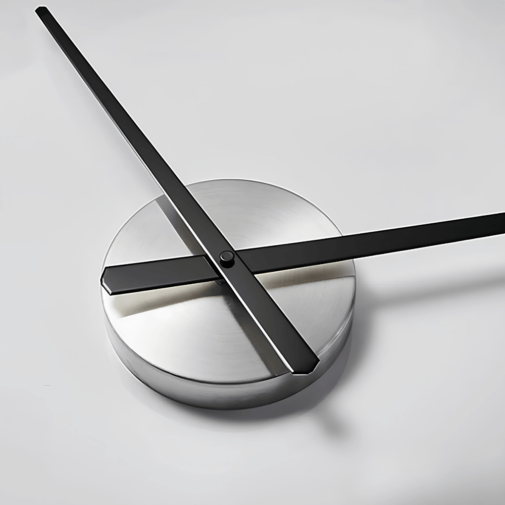 Minimalist Black Designer Wall Clock | Revangiol