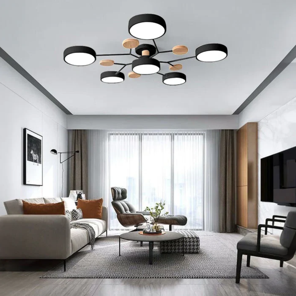 Sleek Circular LED Ceiling Fixture | Revangiol