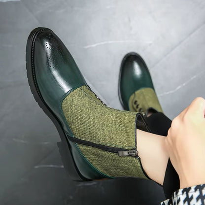 Elegant Leather Dress Boots | Revangiol