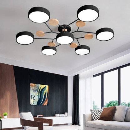Sleek Circular LED Ceiling Fixture | Revangiol