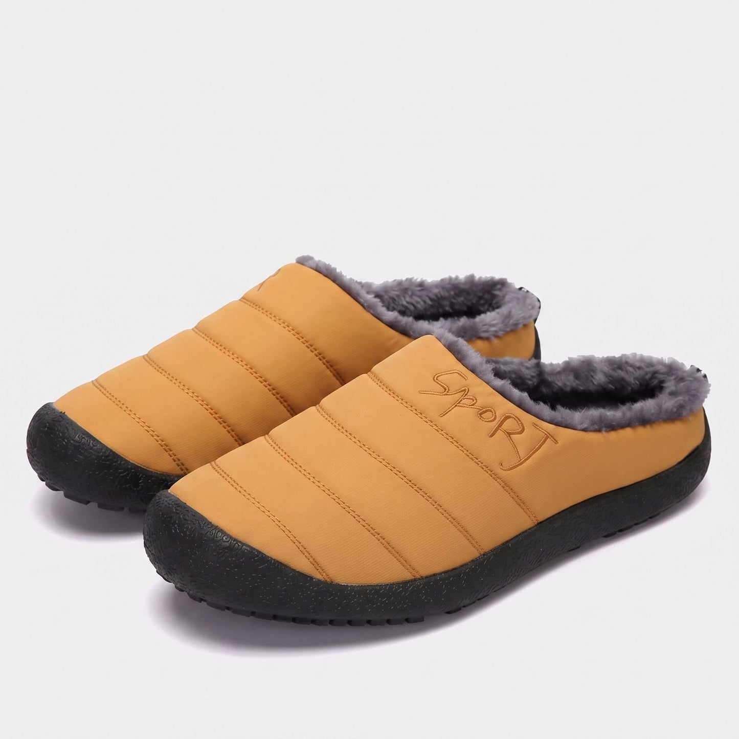 Quilted Plush Slip-On Slippers | Revangiol