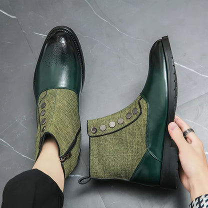 Elegant Leather Dress Boots | Revangiol