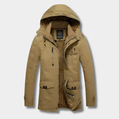 Fleece Lined Utility Winter Jacket | Revangiol