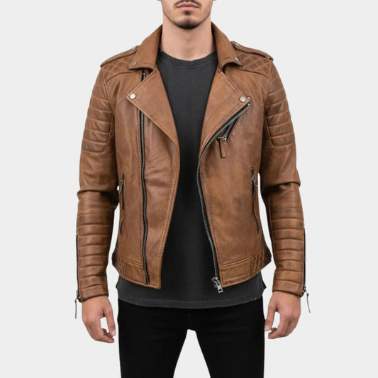 Classic Biker Leather Jacket | Revangiol