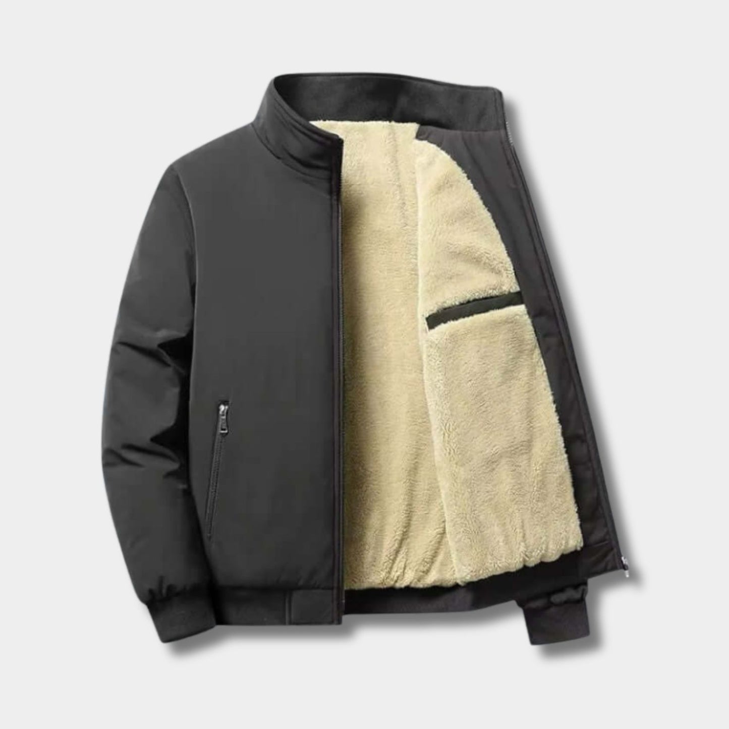 Sherpa Lined Fleece Jacket | Revangiol