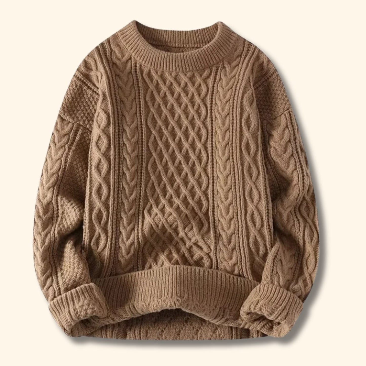 Classic Cable Knit Sweater | Revangiol