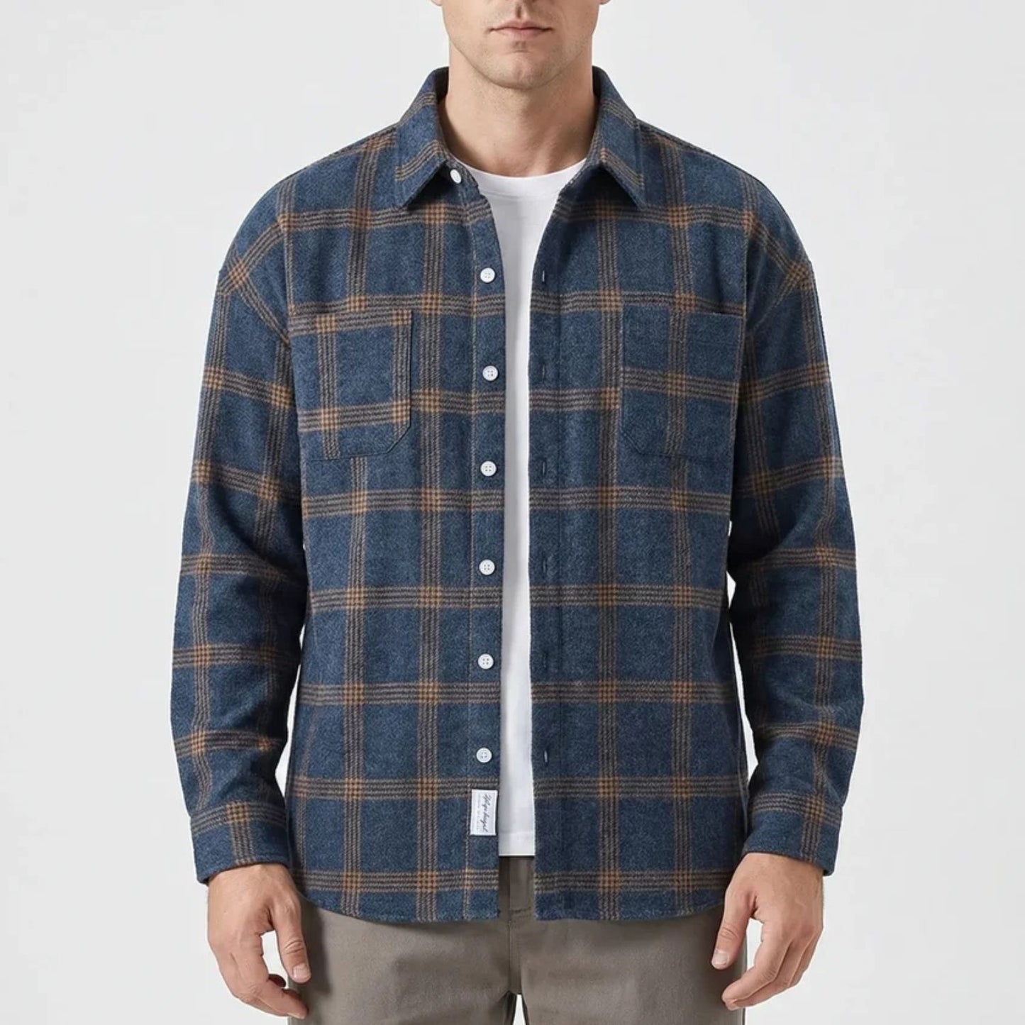 Classic Plaid Flannel Shirt Jacket | Revangiol