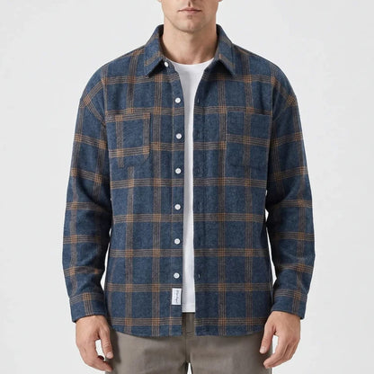 Classic Plaid Flannel Shirt Jacket | Revangiol