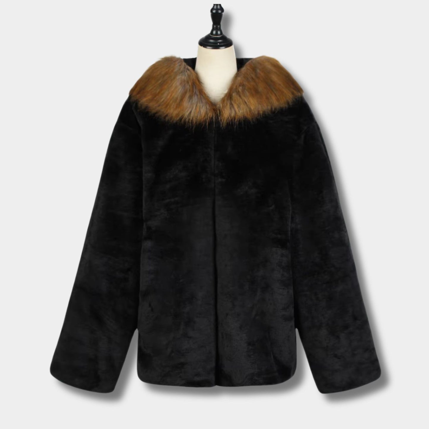 Hooded Faux Fur Jacket | Revangiol