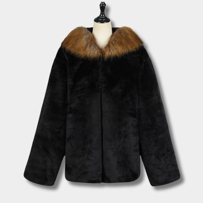 Hooded Faux Fur Jacket | Revangiol