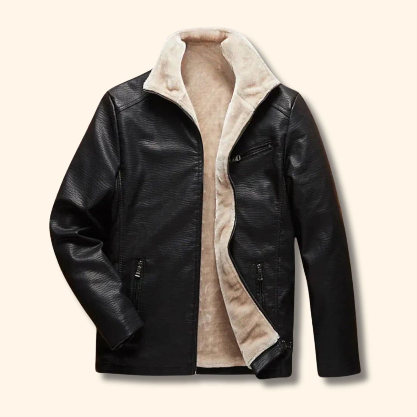 Classic Winter Leather Jacket | Revangiol