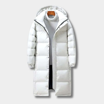 Longline Hooded Padded Ski Coat | Revangiol