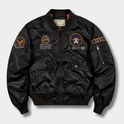 Embroidered Flight Bomber Jacket | Revangiol