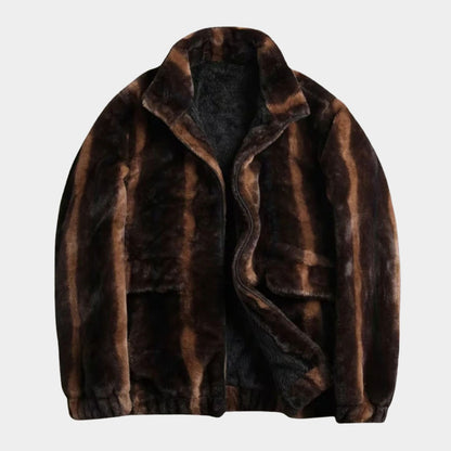 Vintage Sable Faux Fur Jacket | Revangiol