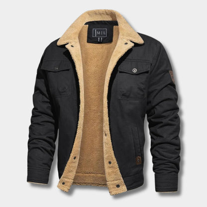 Fleece Lined Pilot Aviator Jacket | Revangiol