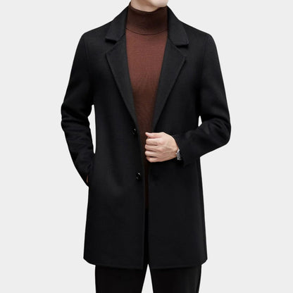 Modern Tailored Wool Over Coat | Revangiol