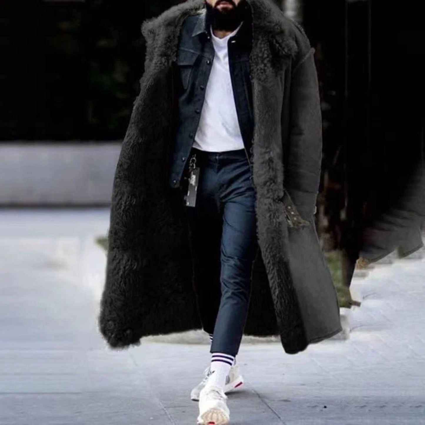 Faux Fur Lined Winter Over Coat | Revangiol
