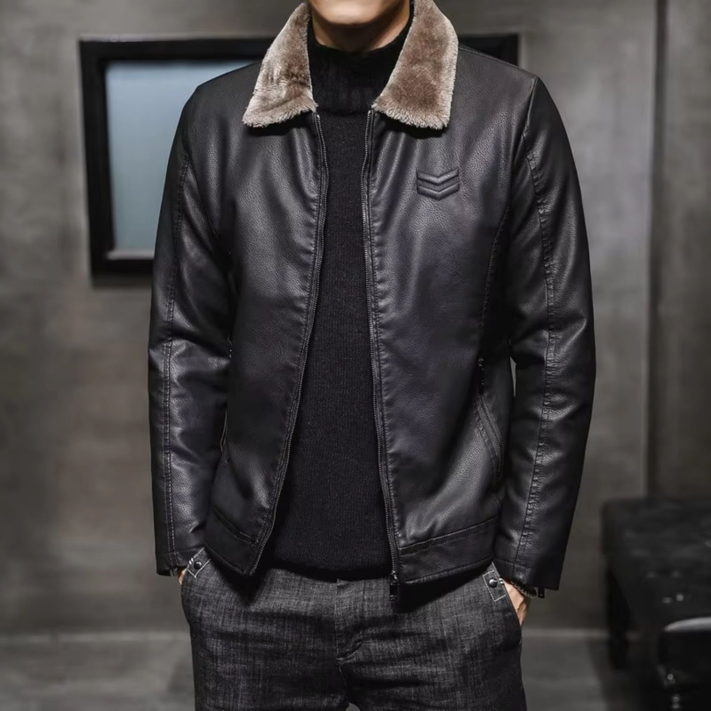 Thermal Lined Leather Jacket | Revangiol