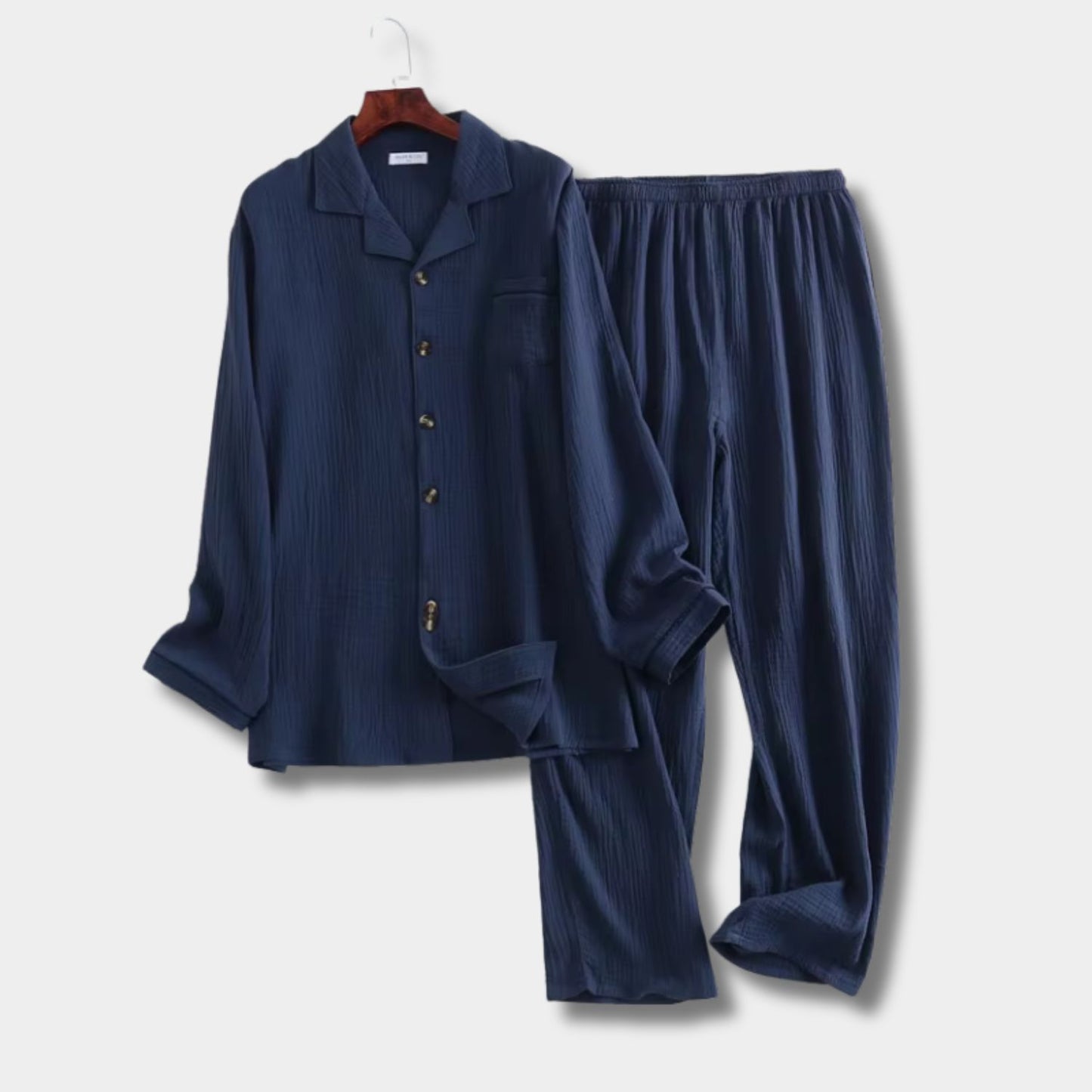 Button Front Lounge Pajama Set | Revangiol