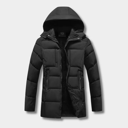 Detachable Hood Padded Ski Coat | Revangiol