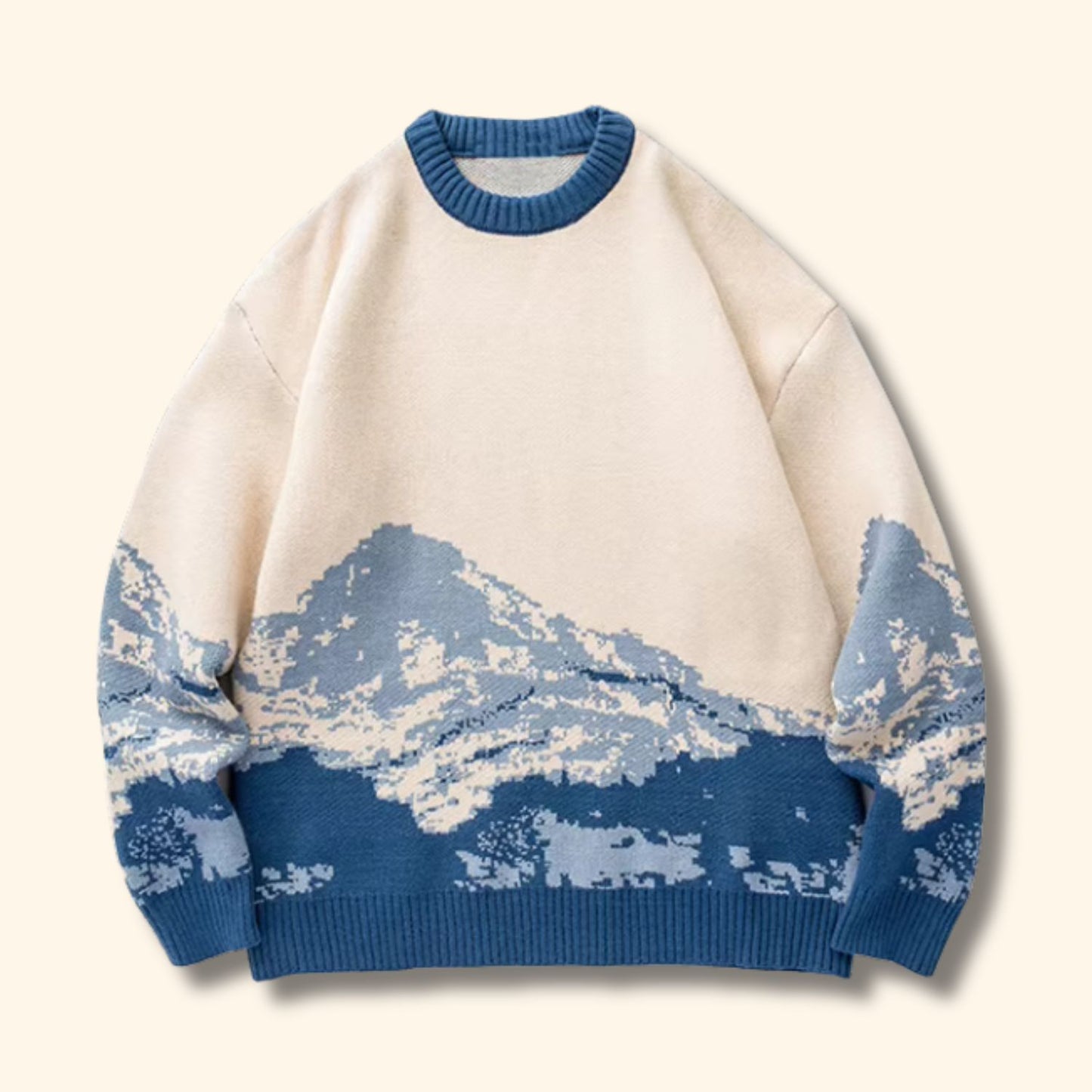 Mountain Scene Knit Sweater | Revangiol