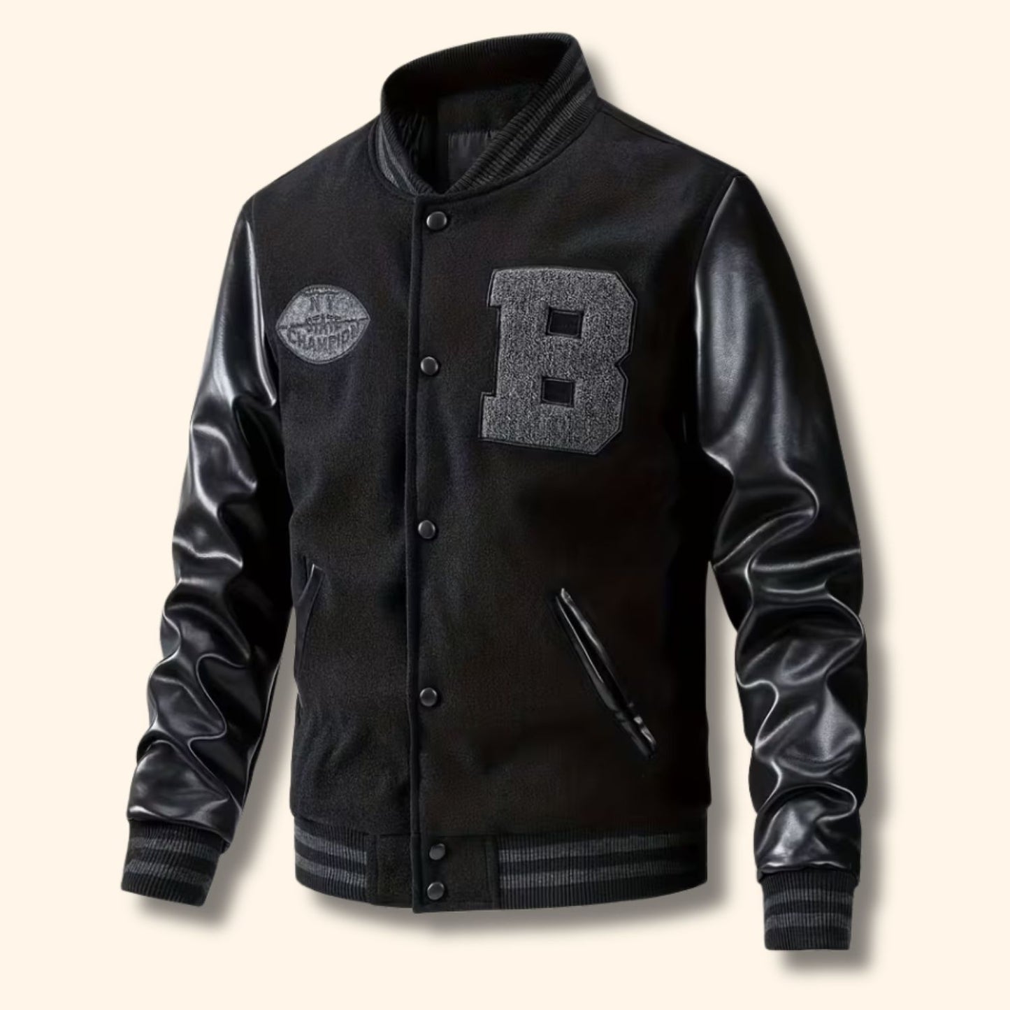 Varsity Leather Jacket | Revangiol