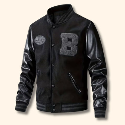 Varsity Leather Jacket | Revangiol