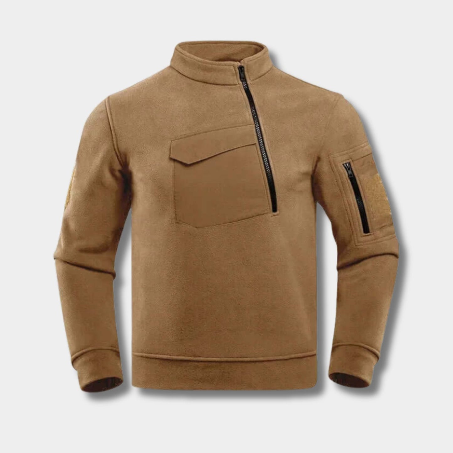 Tactical Quarter-Zip Fleece Jacket | Revangiol