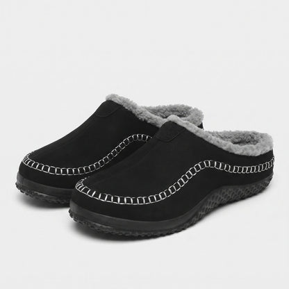 Sherpa Trim Slip-On Slippers | Revangiol