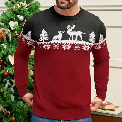 Reindeer Fair Isle Christmas Sweater | Revangiol