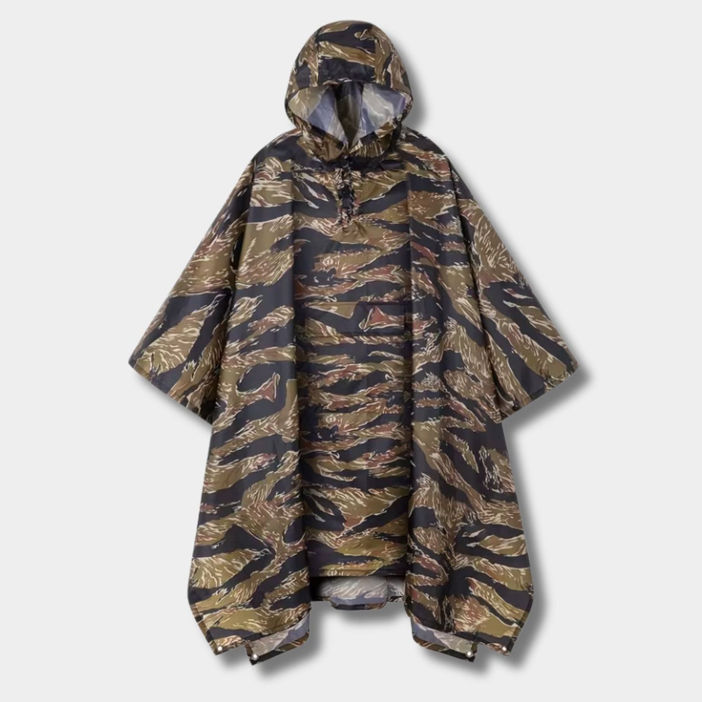 Camouflage Hooded Poncho Rain Coat | Revangiol