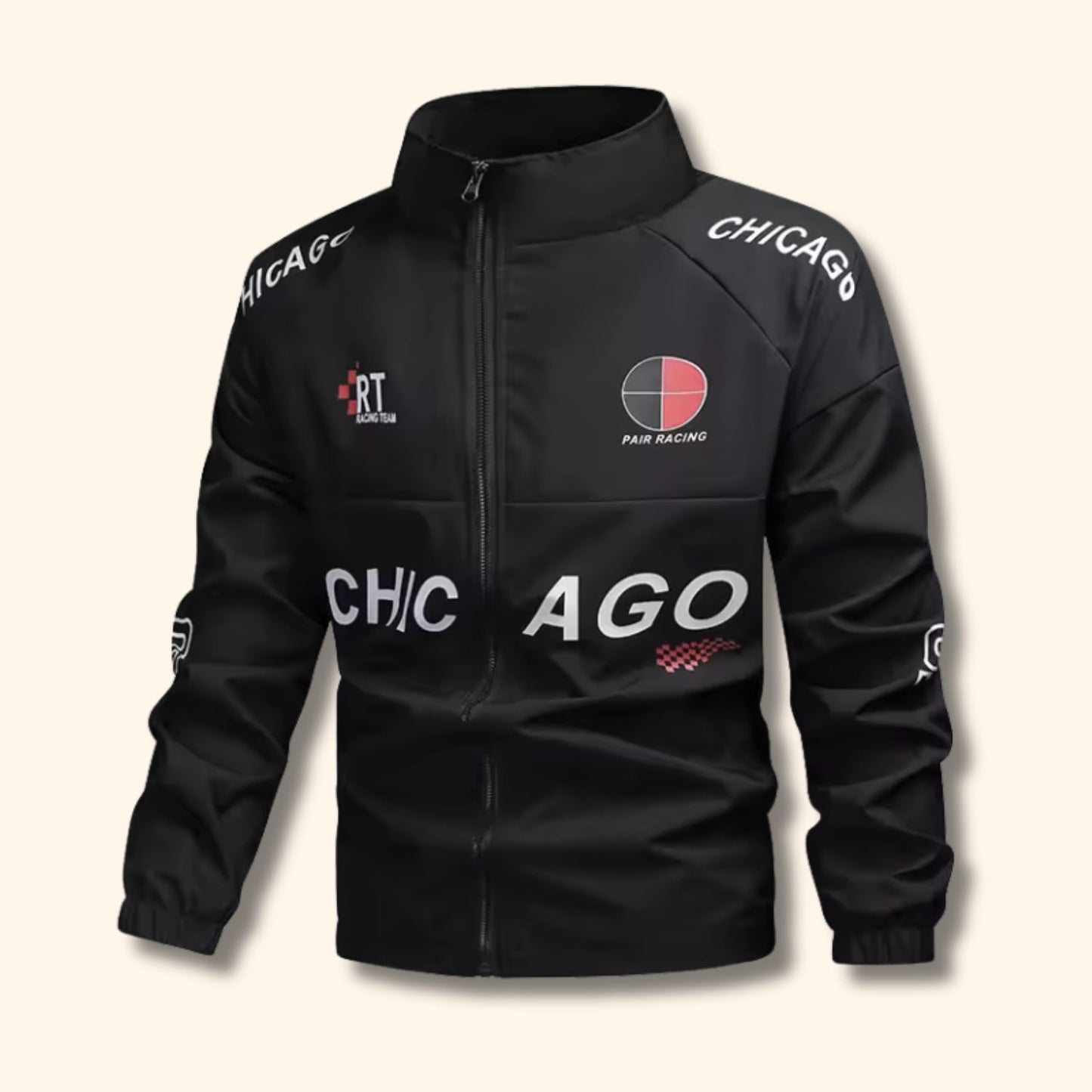 Racing Print Aviator Jacket | Revangiol