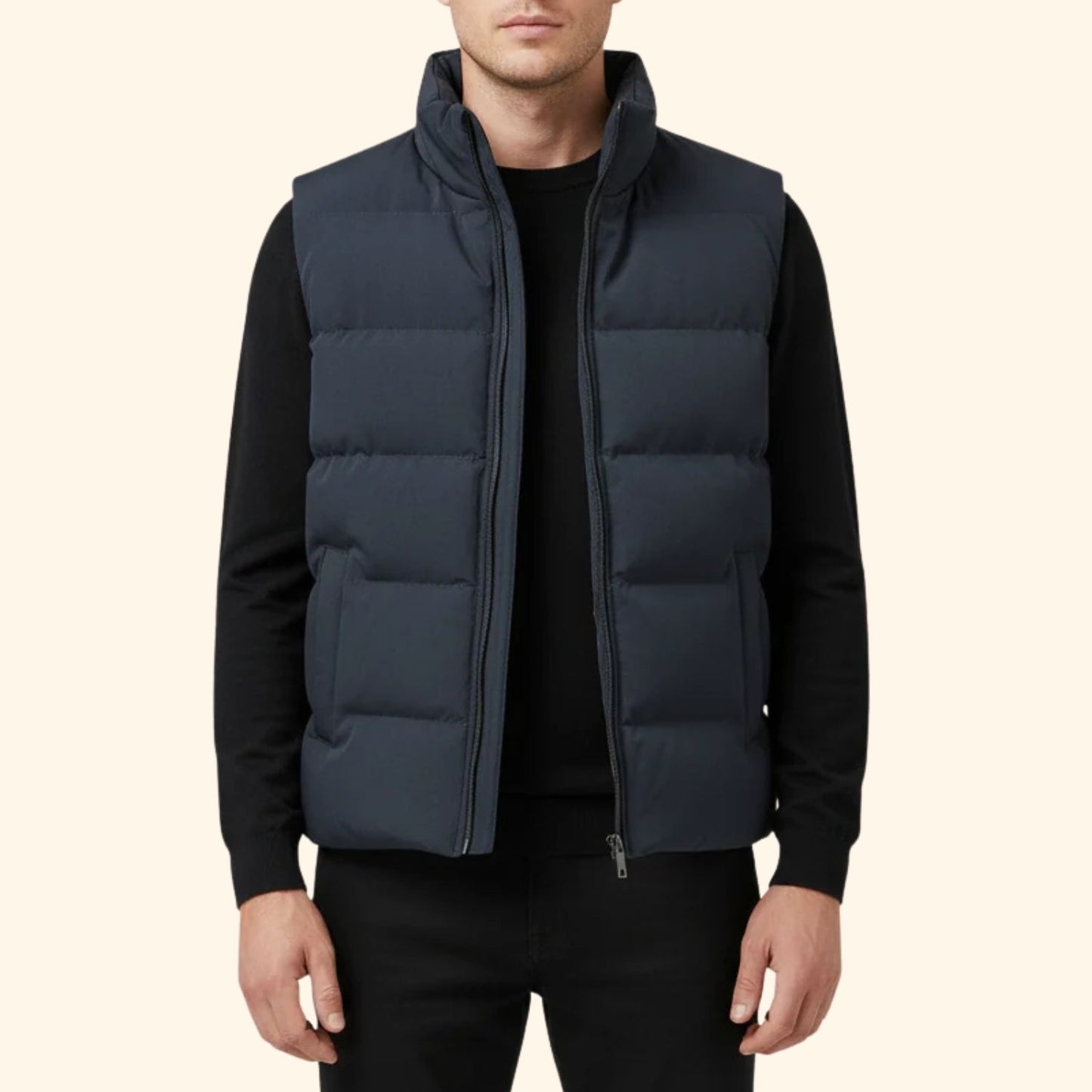 Insulated Zip Puffer Vest | Revangiol