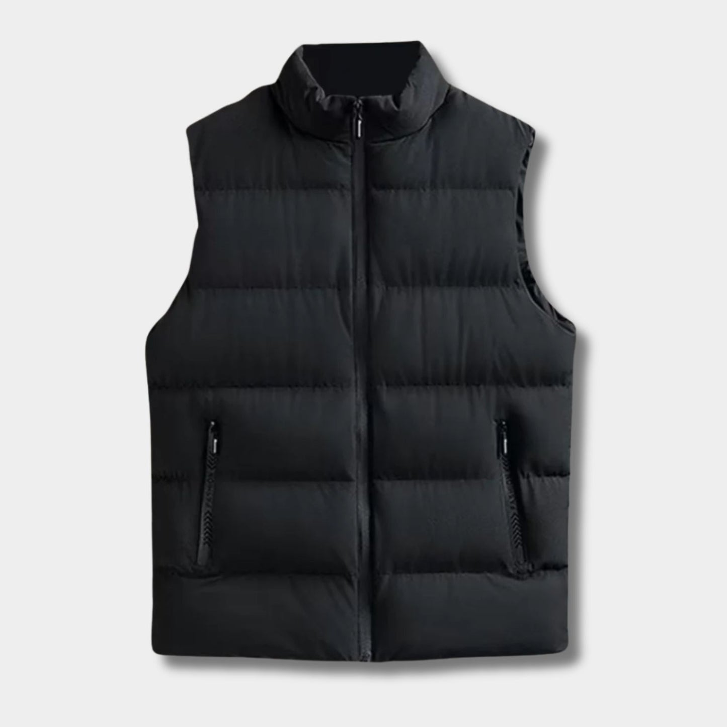 Quilted Zip Puffer Vest | Revangiol