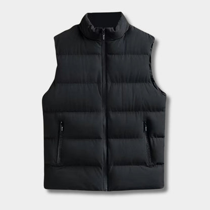 Quilted Zip Puffer Vest | Revangiol