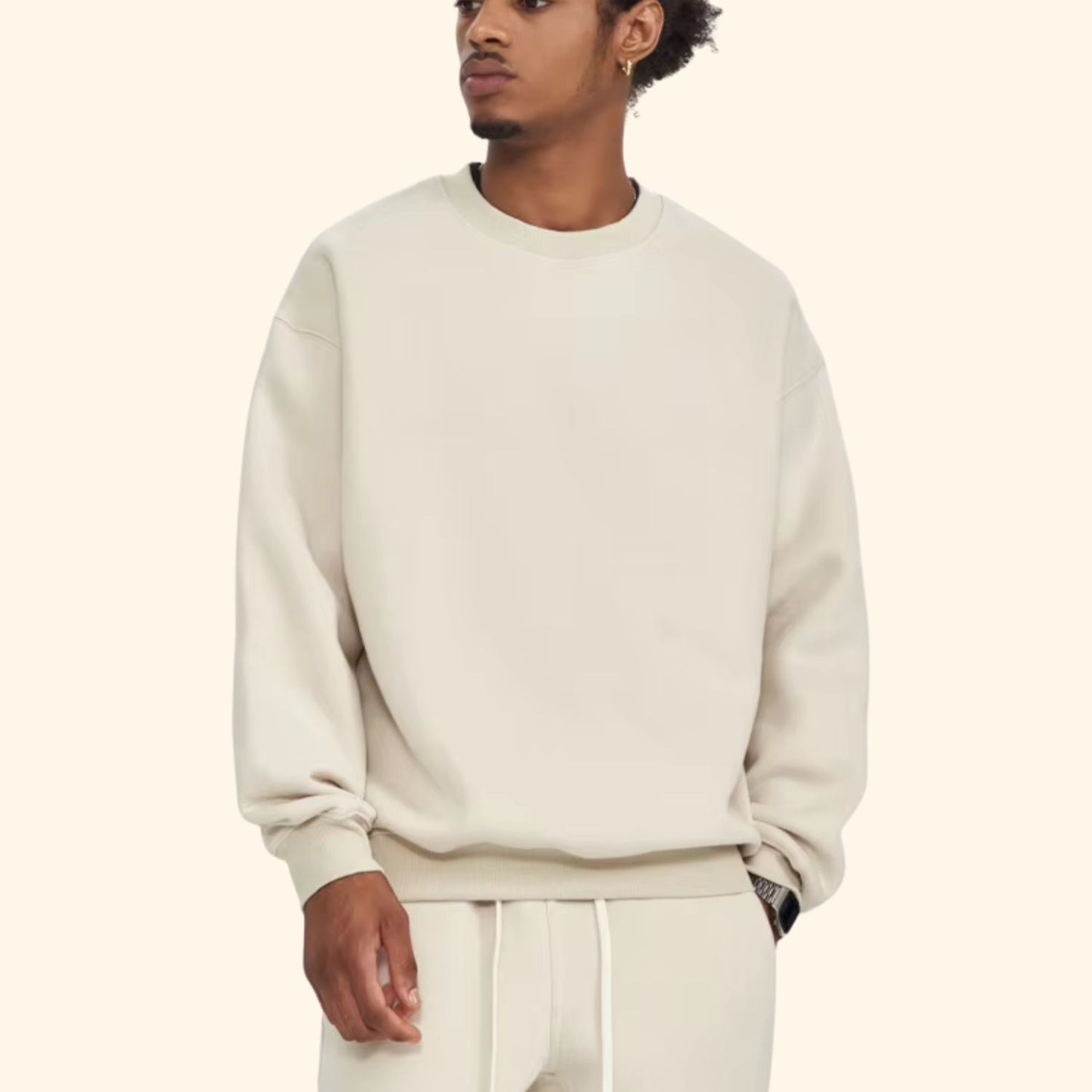 Relaxed Fit Crew Neck Sweater | Revangiol